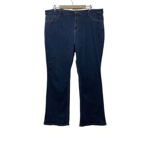 Lane Bryant Dark Wash Mid Rise Bootcut Jeans Size 24